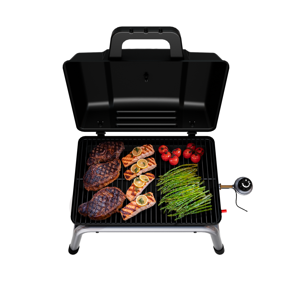 Char-Broil 1-Burner Portable Propane Gas Grill in Black