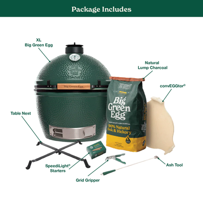Big Green Egg XL Ceramic Kamado Grill Built-in Package for contractors and custom kitchens
