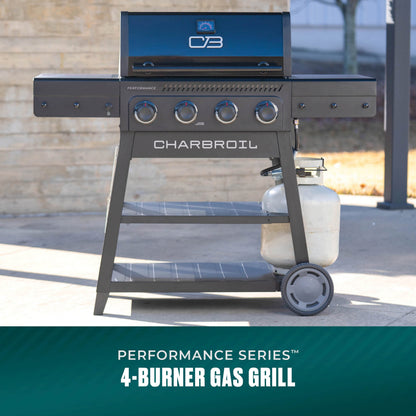 Char-Broil Performance Series 4-Burner Gas Grill with FlavorMax (Cart, Blackout)