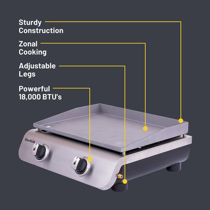 Char-Broil 2-Burner Tabletop Gas Griddle