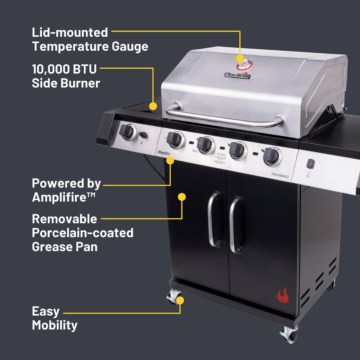 Char-Broil Performance Series Amplifire 4-Burner Gas Grill