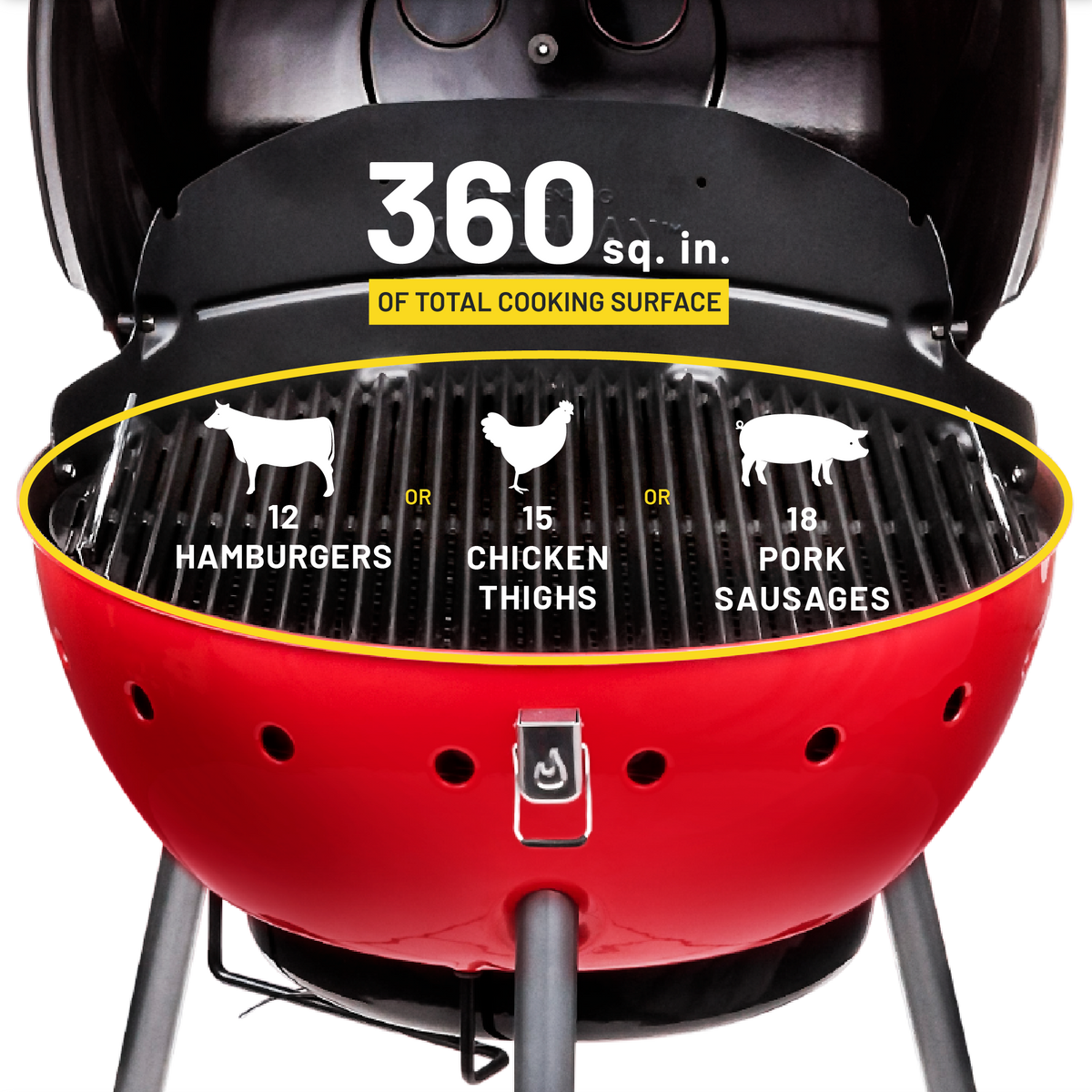 Char-Broil Kettleman TRU-Infrared Charcoal Grill Red