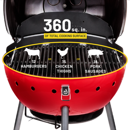 Char-Broil Kettleman TRU-Infrared Charcoal Grill Red