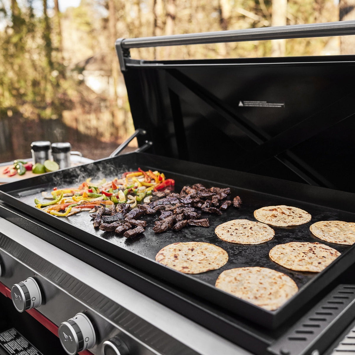 Weber Slate® 36" Rust-Resistant Griddle with Flip-Up Side Table (Liquid Propane)