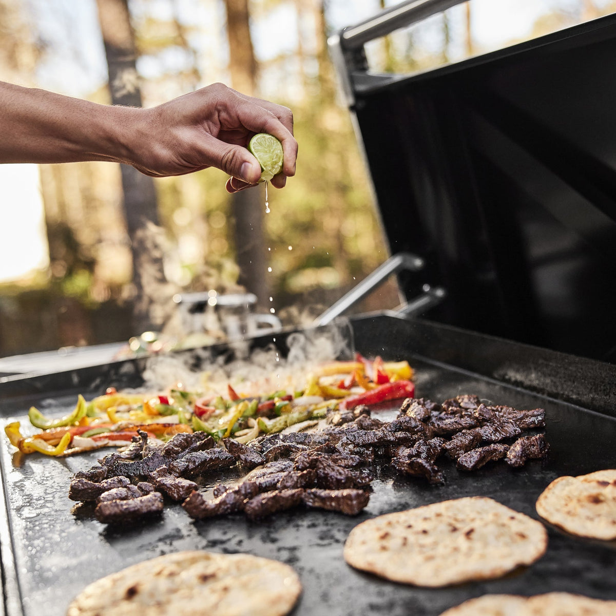 Weber Slate® 36" Rust-Resistant Griddle with Flip-Up Side Table (Liquid Propane)