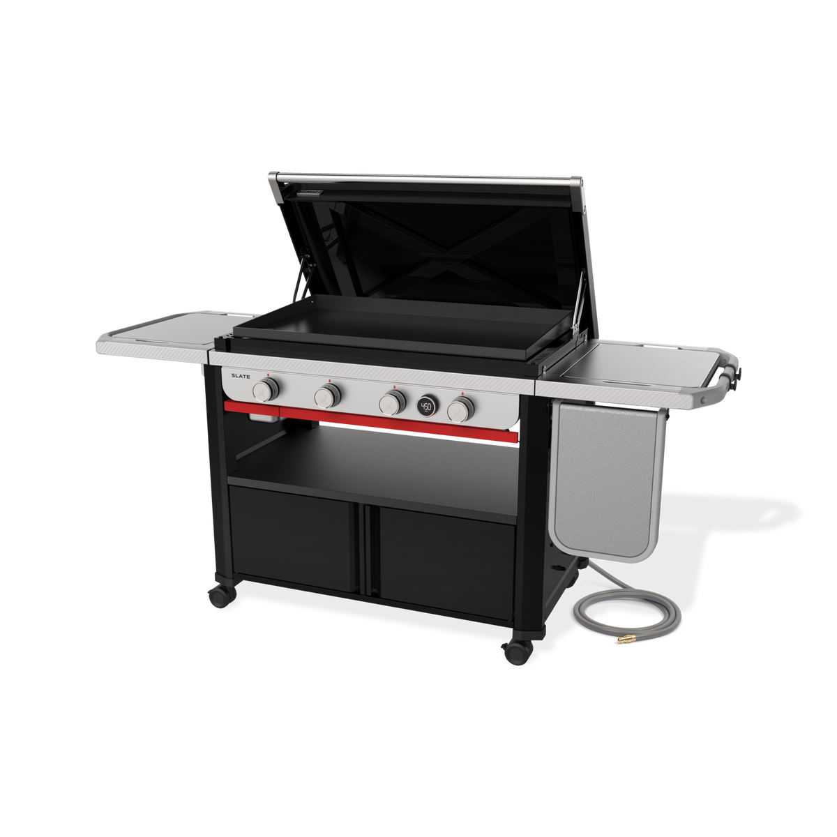 Weber Slate® 36" Rust-Resistant Griddle with Flip-Up Side Table (Natural Gas)
