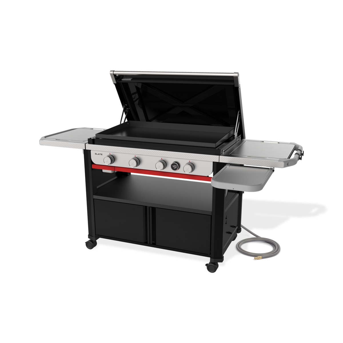 Weber Slate® 36" Rust-Resistant Griddle with Flip-Up Side Table (Natural Gas)