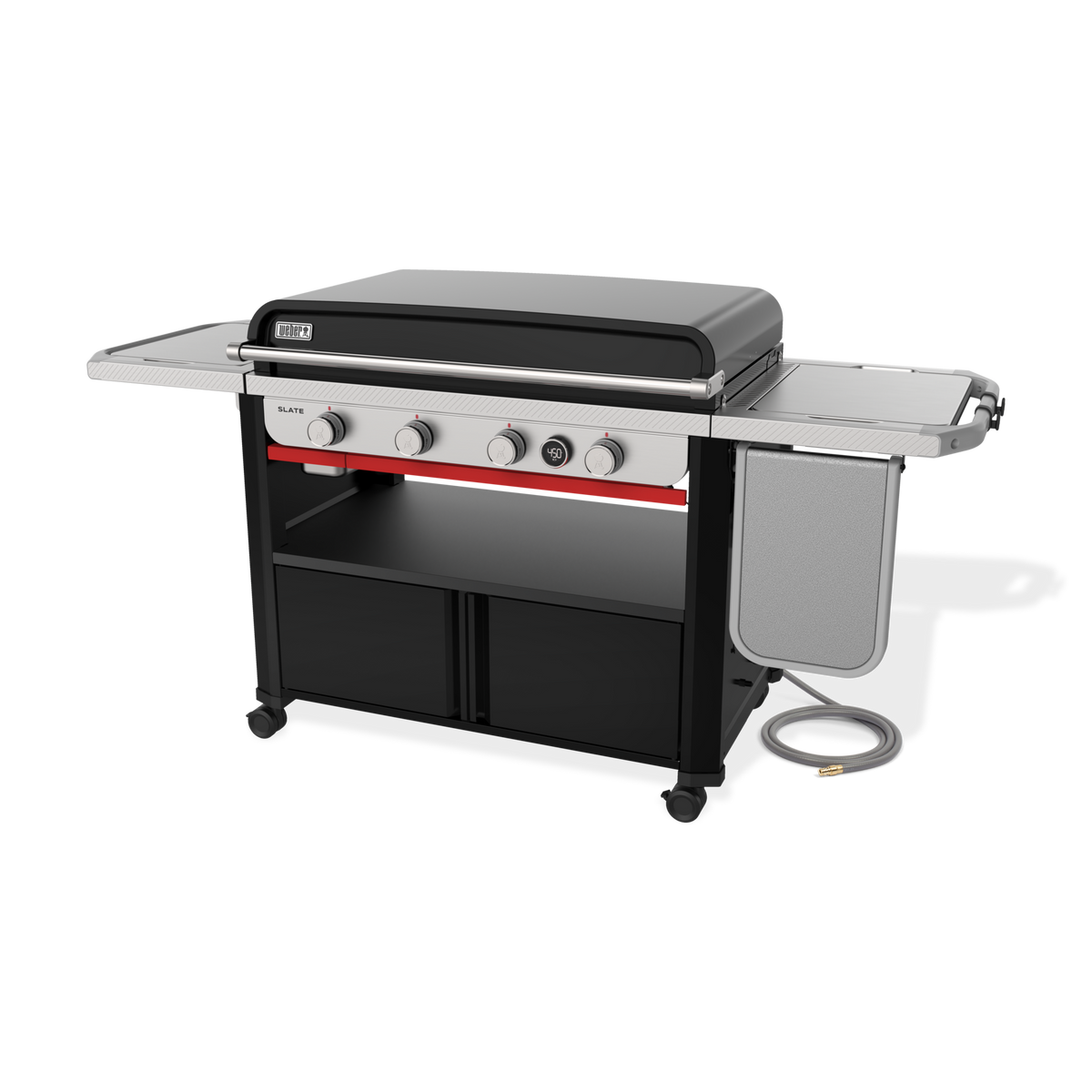 Weber Slate® 36" Rust-Resistant Griddle with Flip-Up Side Table (Natural Gas)