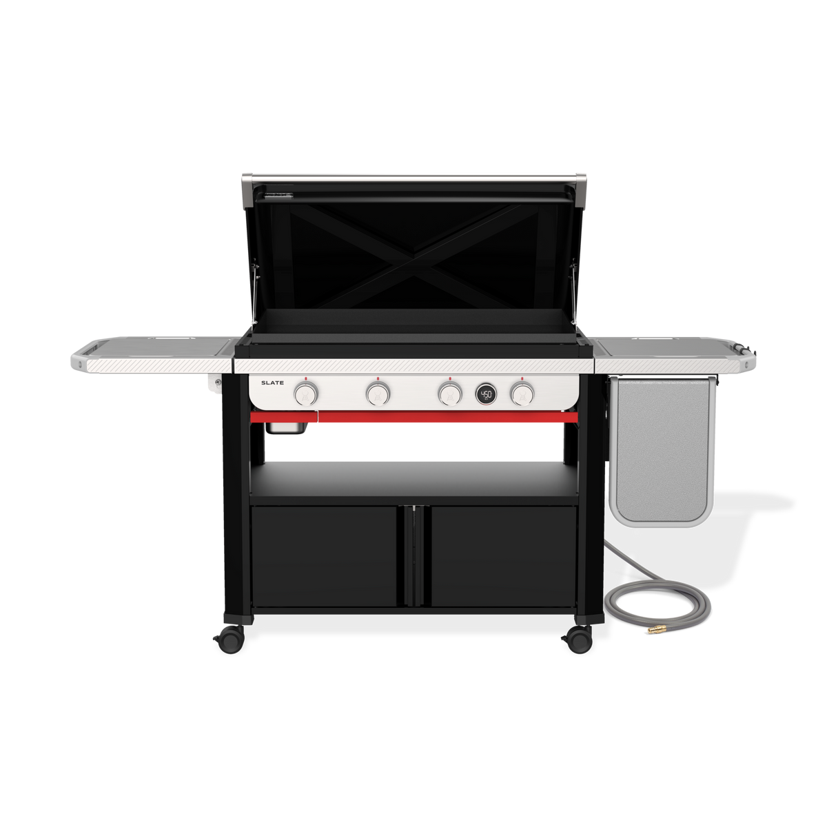 Weber Slate® 36" Rust-Resistant Griddle with Flip-Up Side Table (Natural Gas)