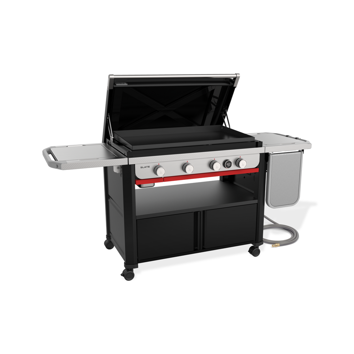 Weber Slate® 36" Rust-Resistant Griddle with Flip-Up Side Table (Natural Gas)