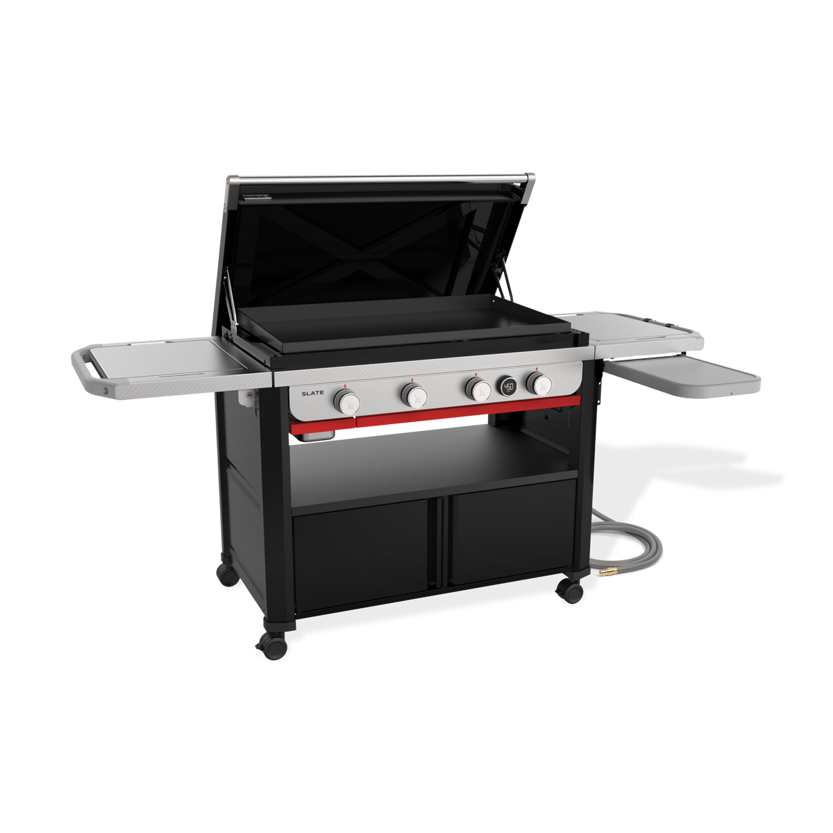 Weber Slate® 36" Rust-Resistant Griddle with Flip-Up Side Table (Natural Gas)