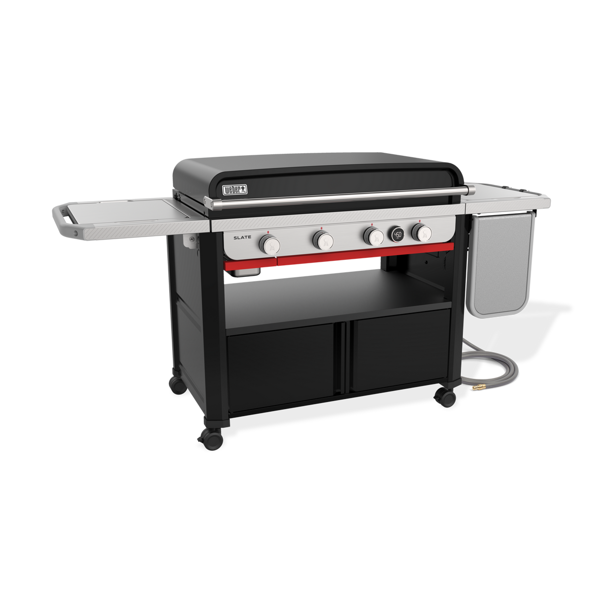 Weber Slate® 36" Rust-Resistant Griddle with Flip-Up Side Table (Natural Gas)