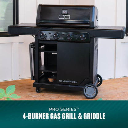 Char-Broil Pro Series 4 Burner Gas Grill & Griddle