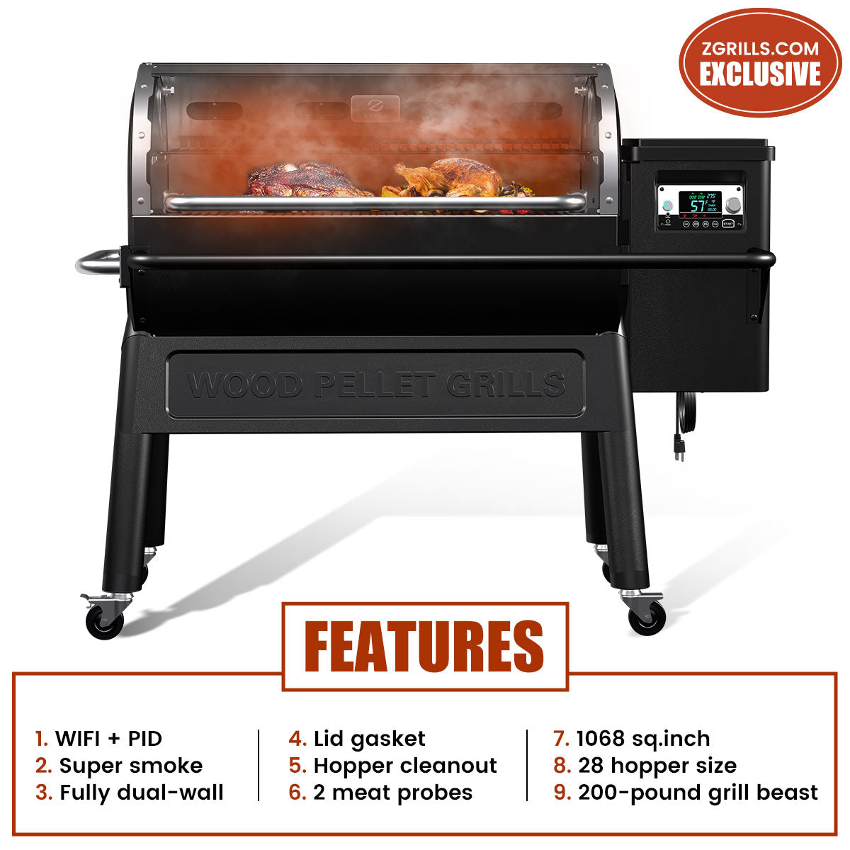 Z Grills Multitasker 11002B Wi-Fi (2026 Upgrade) Pellet Grill