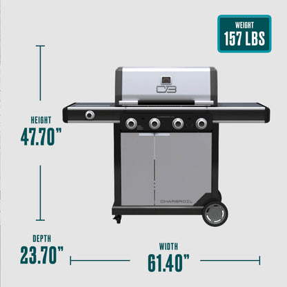Char-Broil Commercial Series 4 Burner Gas Grill & Griddle
