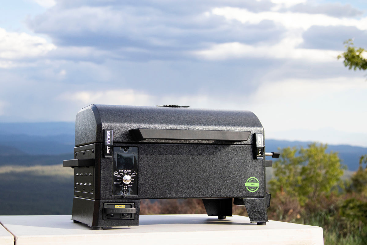 Pit Boss Portable Battery Powered Wood Pellet Grill w/ Black Handle