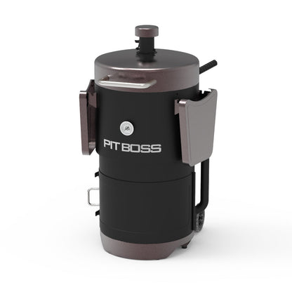 Pit Boss Mahogany Champion Barrel Charcoal Smoker - PBV24CB