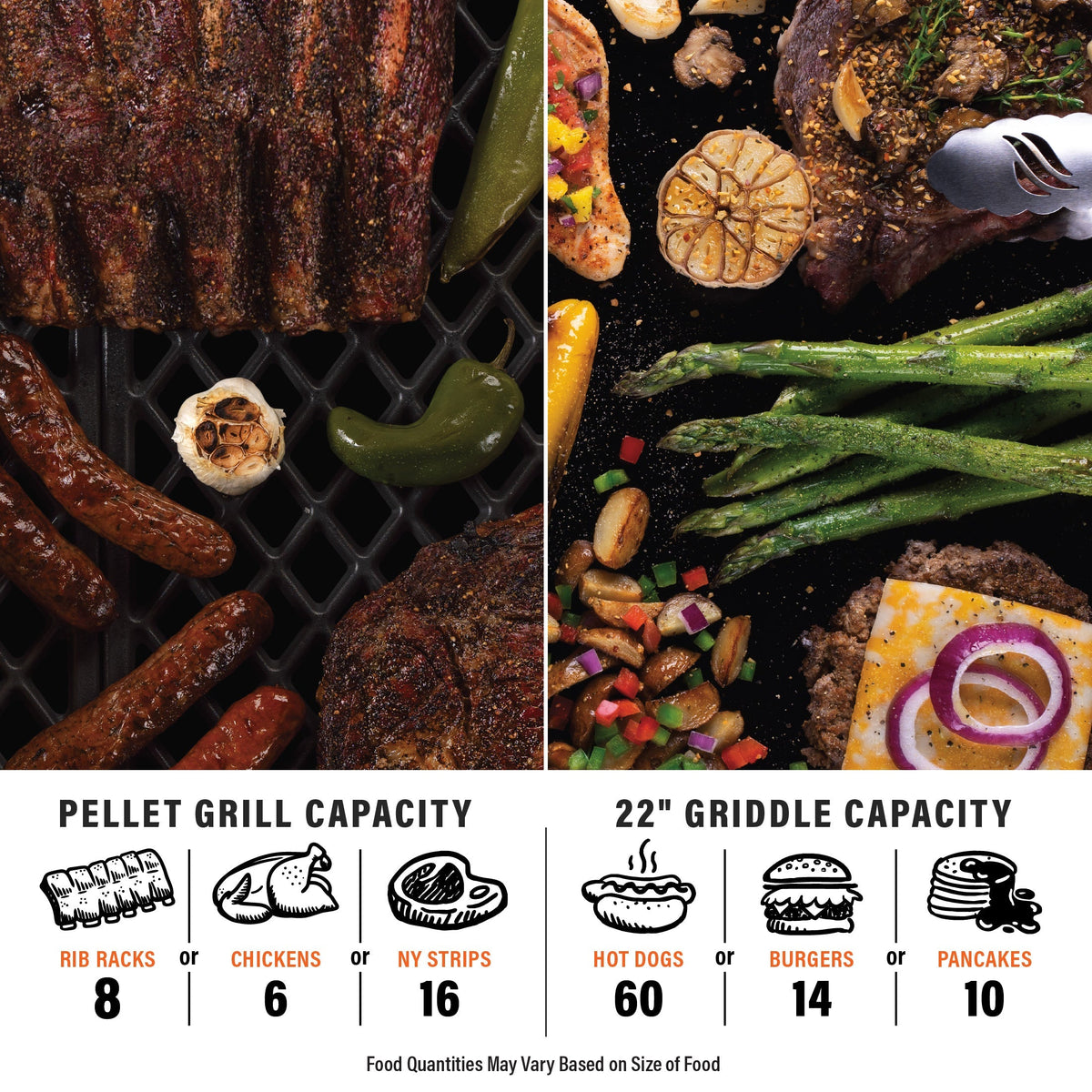 Blackstone 22" XL Griddle Pellet Grill Combo