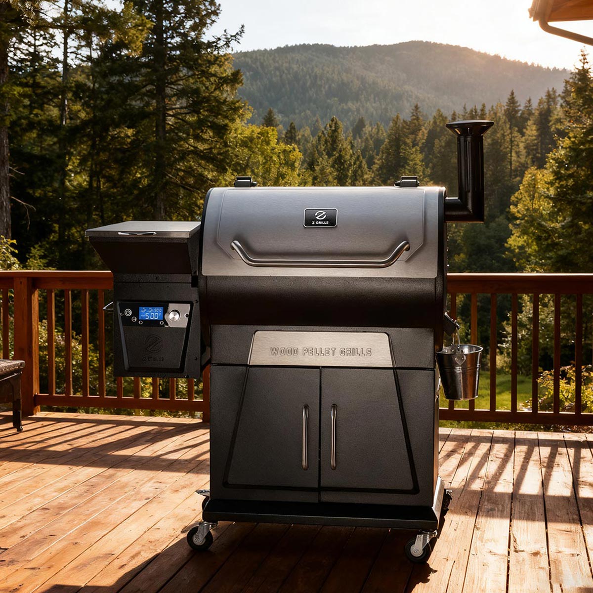 Z Grills 700D4E WiFi with Cabinet Pellet Grill