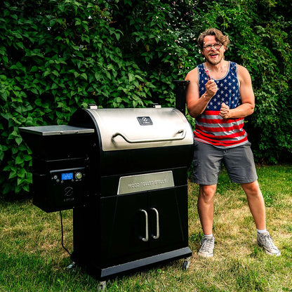 Z Grills 700D4E WiFi with Cabinet Pellet Grill