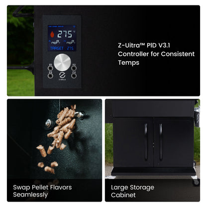 Z Grills BBQ Legend 1000D4E WiFi Pellet Grill