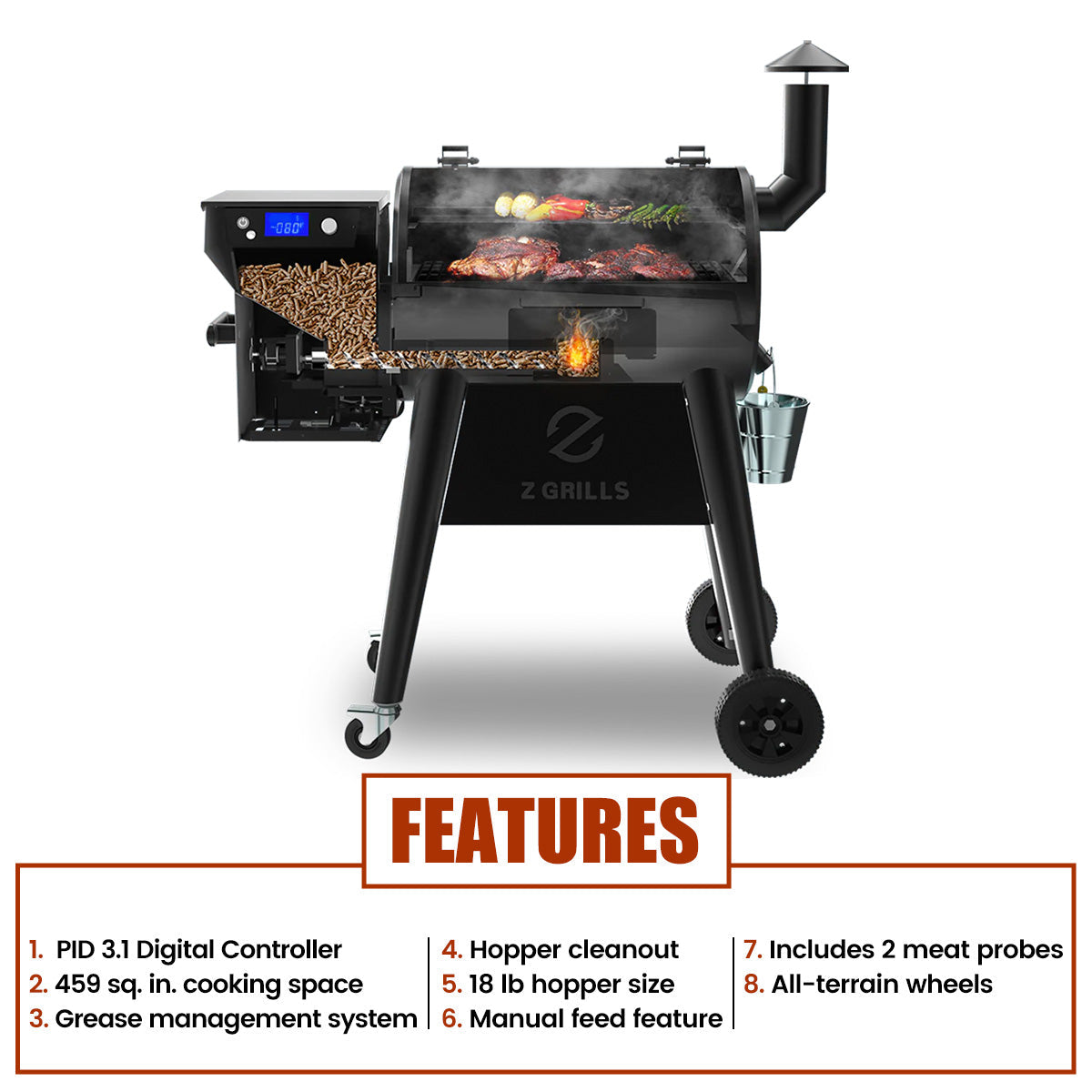Z Grills 450B Pellet Grill - 2026 Upgrade