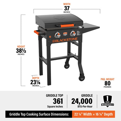 Blackstone On The Go 22in Cart Griddle W/Hood