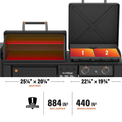 Blackstone 22" XL Griddle Pellet Grill Combo