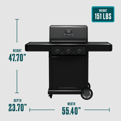 Char-Broil Pro Series 3-Burner Gas Grill and Griddle