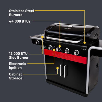 Char-Broil Gas2Coal 4-Burner Hybrid Grill