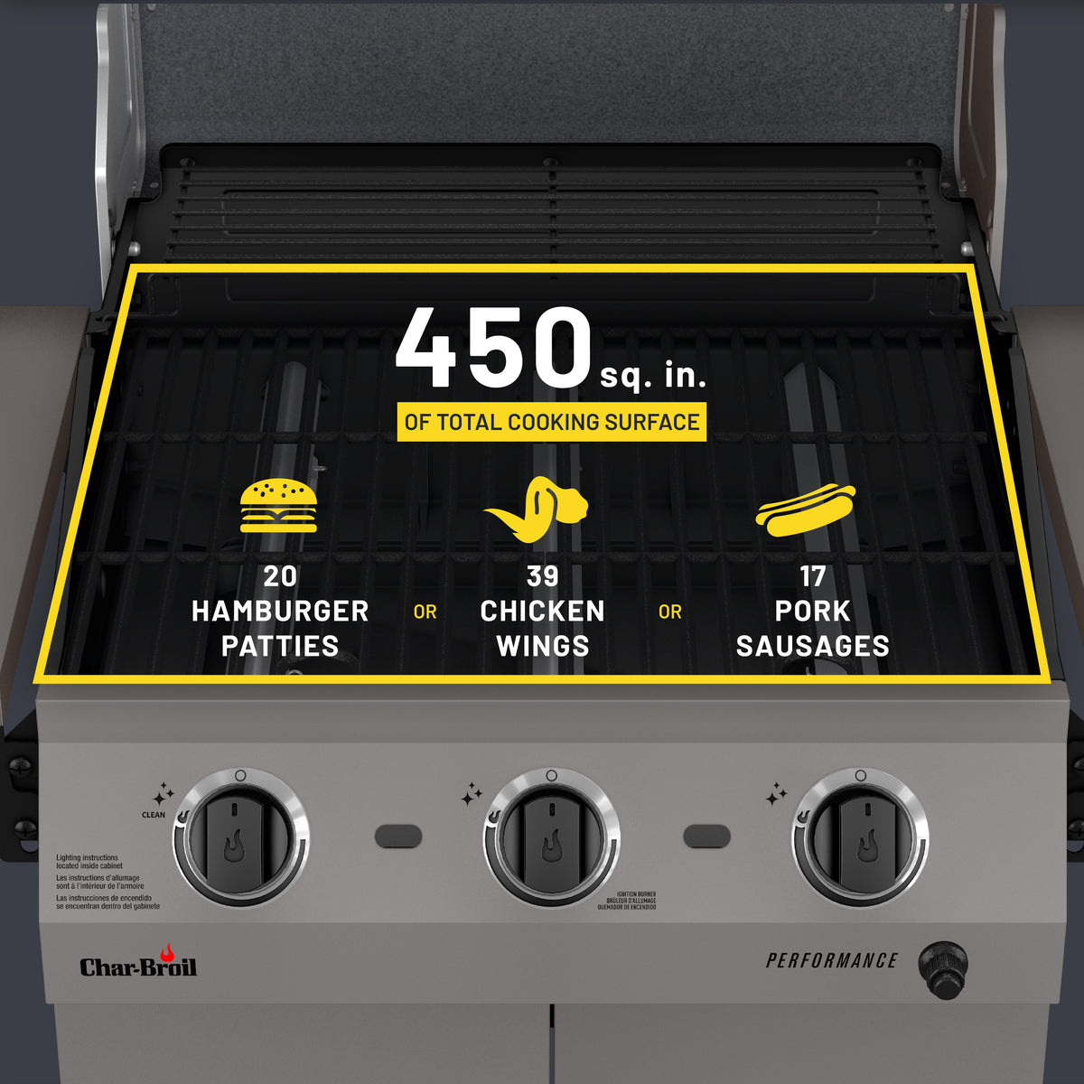 Char-Broil Performance 3B Cabinet 375 Stone
