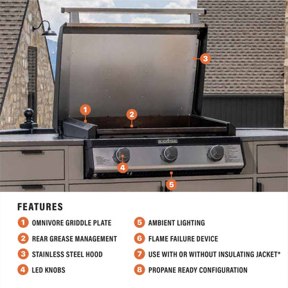 Blackstone 28" Built-in Griddle with Hood (Propane)