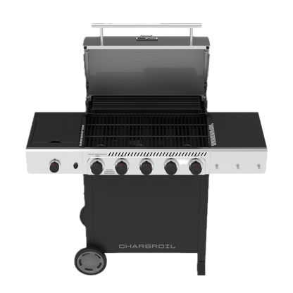 Char-Broil Performance Series 5-Burner Gas Grill, Cart with Side Burner, Black