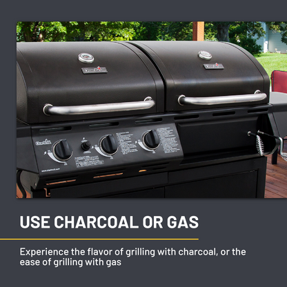 Char-Broil Deluxe Charcoal & Gas Combo Grill