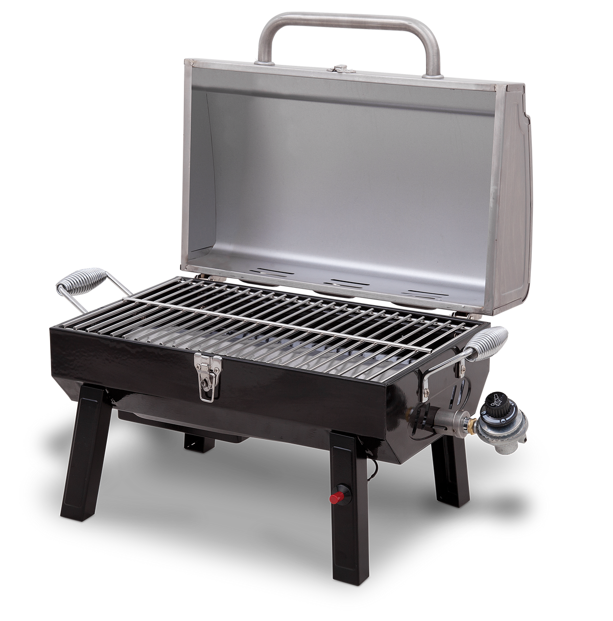Char-Broil 1-Burner Portable Propane Gas Grill in Stainless Steel