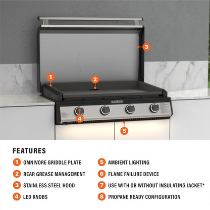 Blackstone 36" Drop-in Griddle with Hood