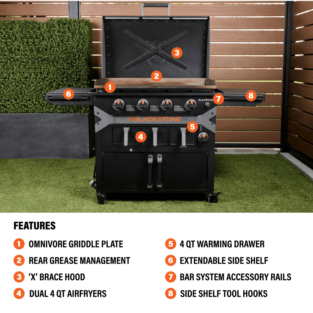 Blackstone 36" Griddle Airfryer Combo