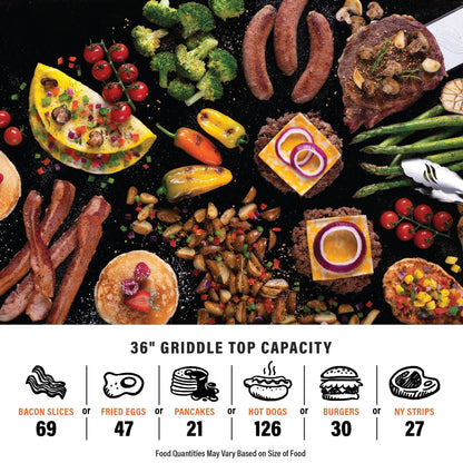 Blackstone 2295 36-Inch Griddle with Pizza Oven and Air Fryer