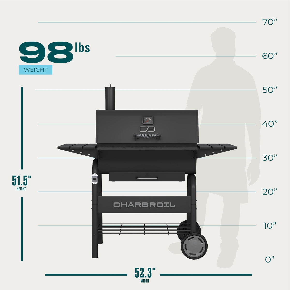 Char-Broil C-Line Charcoal Grill 840