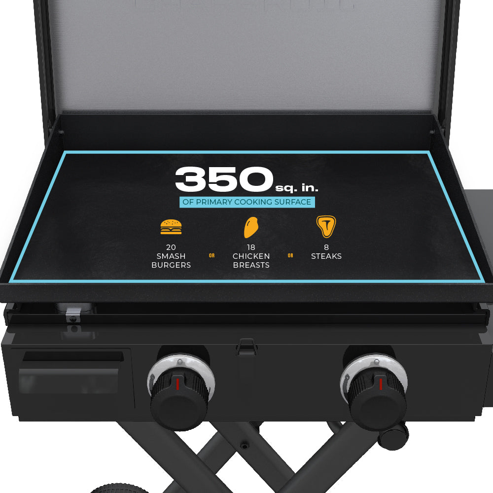 Char-Broil Performance Series 2-Burner Gas Griddle, Cart, Black