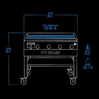 Pit Boss 4-Burner Griddle - PB4BGS1