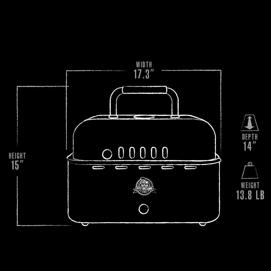Pit Boss Pit Stop Portable Charcoal Grill - PBCSL200