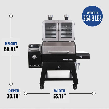 Pit Boss Lockhart Platinum Pellet/Smoker Combo Grill