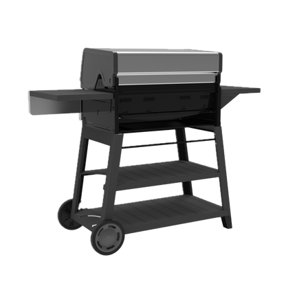 Char-Broil Performance Series FlavorMax 5-Burner Gas Grill, Cart with Side Burner, Gray