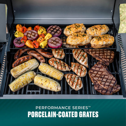 Char-Broil Performance Series FlavorMax 4-Burner Gas Grill, Cabinet with Side Burner, Gray