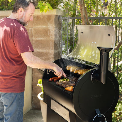 Z Grills 700D4E WiFi with Cabinet Pellet Grill