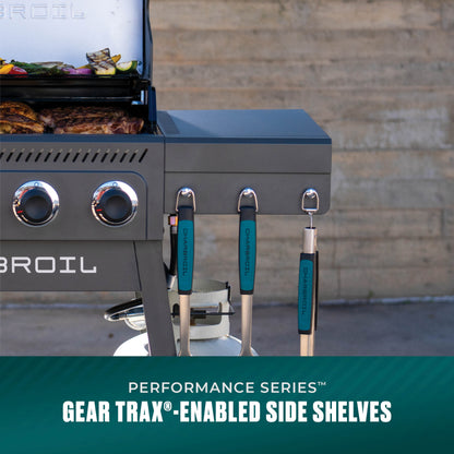 Char-Broil Performance Series 4-Burner Gas Grill with FlavorMax (Cart, Gray)