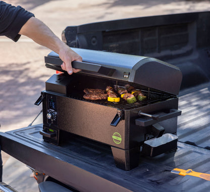 Pit Boss Portable Battery Powered Wood Pellet Grill w/ Black Handle