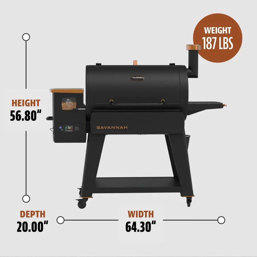 Pit Boss Savannah Wood Pellet Grill - Onyx Edition
