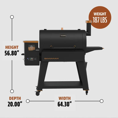 Pit Boss Savannah Wood Pellet Grill - Onyx Edition